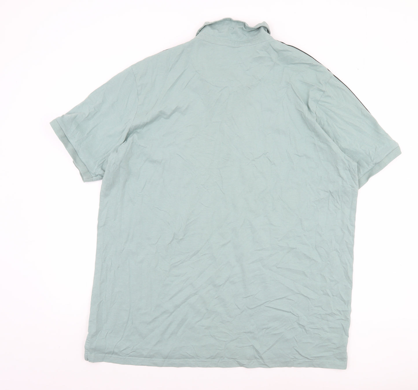 Dunnes Stores Men's Light Green Slim Fit 3XL Polo Shirt