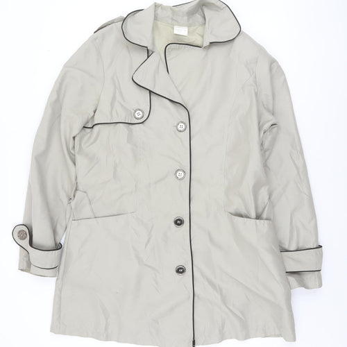 La Redoute Women’s Beige Mid-Length Trench Coat UK 14