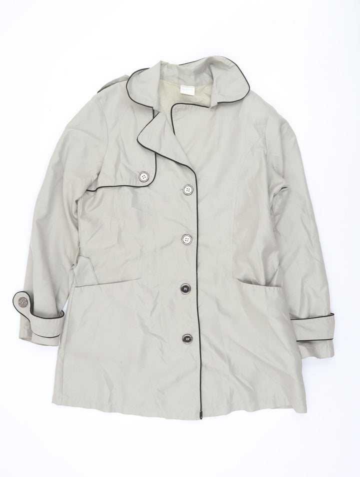 La Redoute Women’s Beige Mid-Length Trench Coat UK 14