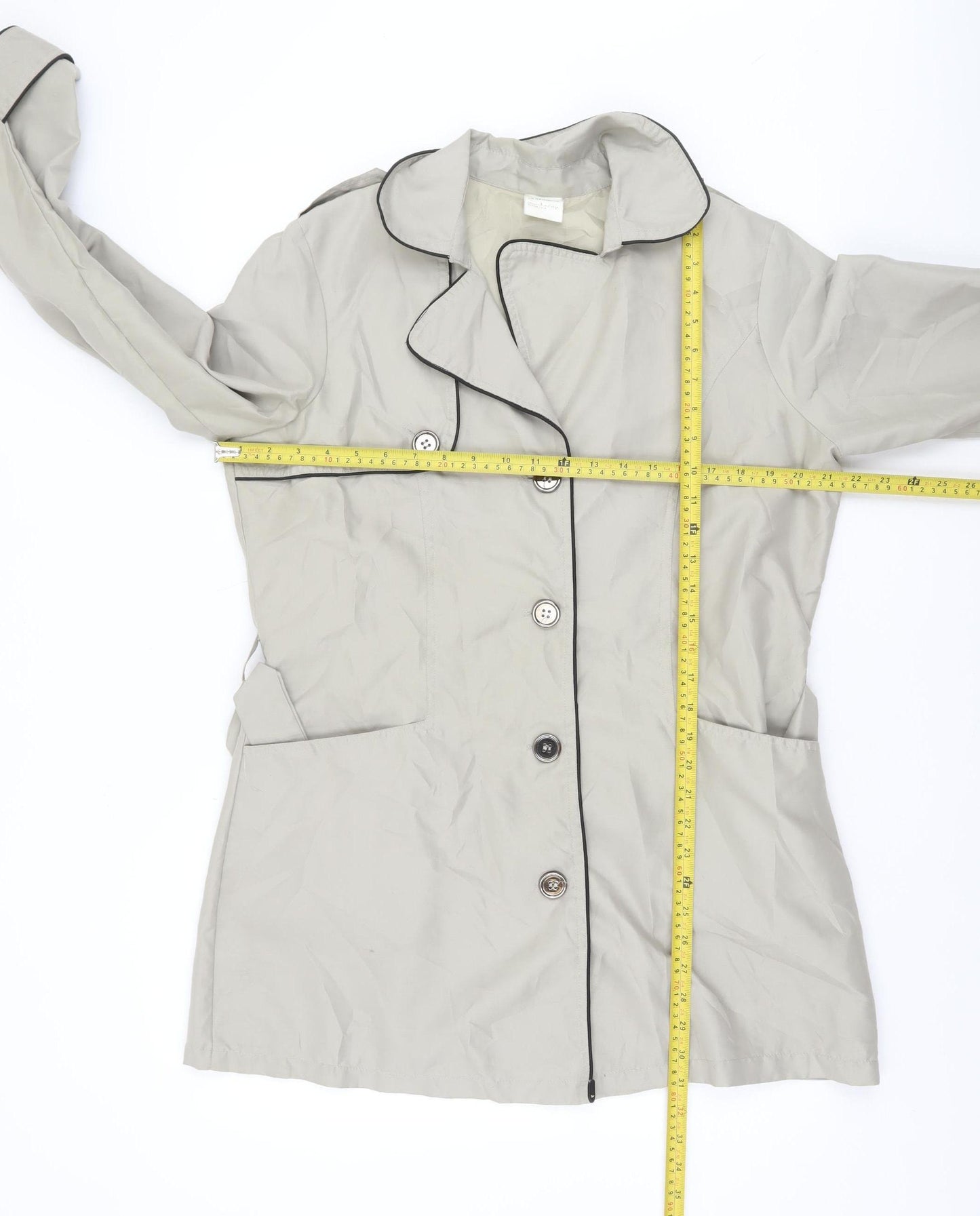 La Redoute Women’s Beige Mid-Length Trench Coat UK 14