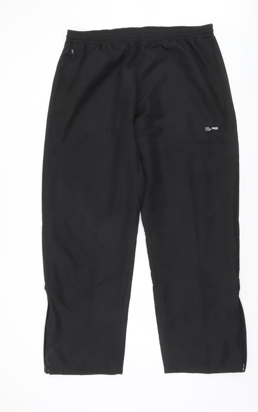 St. Bernard Men's Black 2XL Jogger Trousers Elastic Waist Lightweight