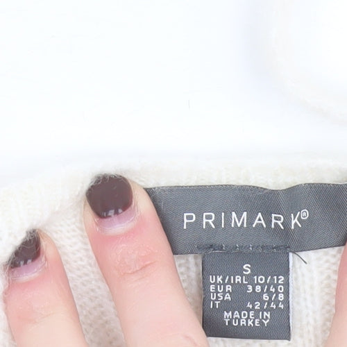 Primark Women’s Ivory Knit Alpaca Blend V-Neck Cami Top Size S