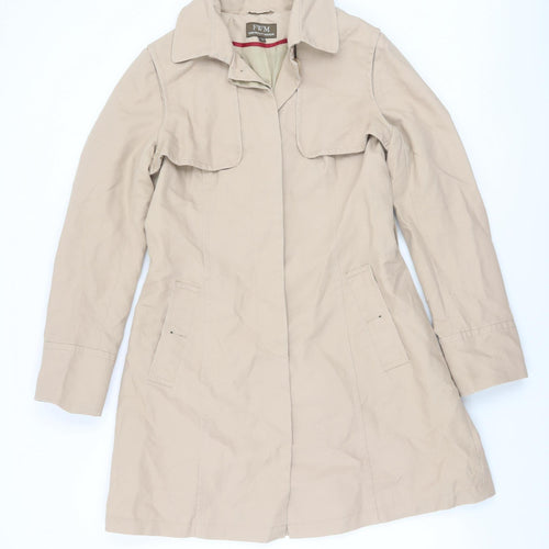 Fenn Wright Manson Women's Beige Cotton Trench Coat Size 12