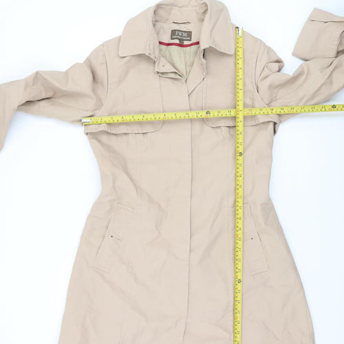 Fenn Wright Manson Women's Beige Cotton Trench Coat Size 12