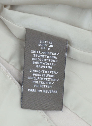 Fenn Wright Manson Women's Beige Cotton Trench Coat Size 12