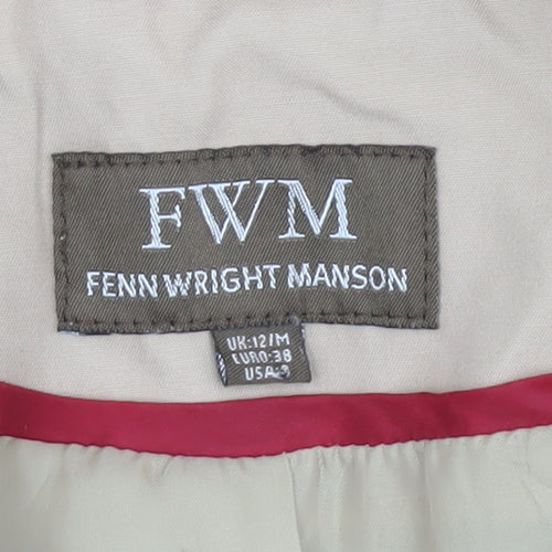 Fenn Wright Manson Women's Beige Cotton Trench Coat Size 12