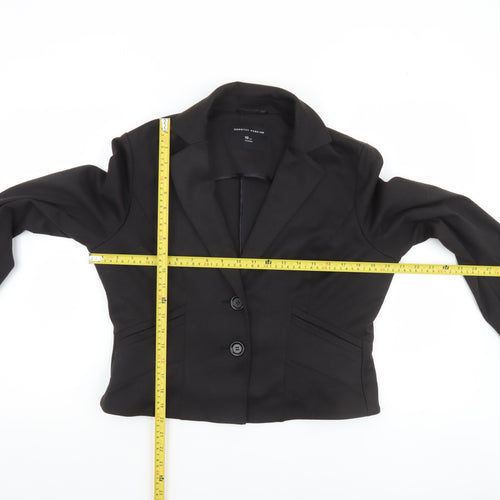 Dorothy Perkins Women's Black Tailored Blazer Size 16 UK Two-Button Work Jacket