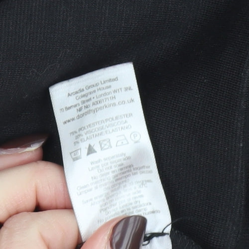 Dorothy Perkins Women's Black Tailored Blazer Size 16 UK Two-Button Work Jacket