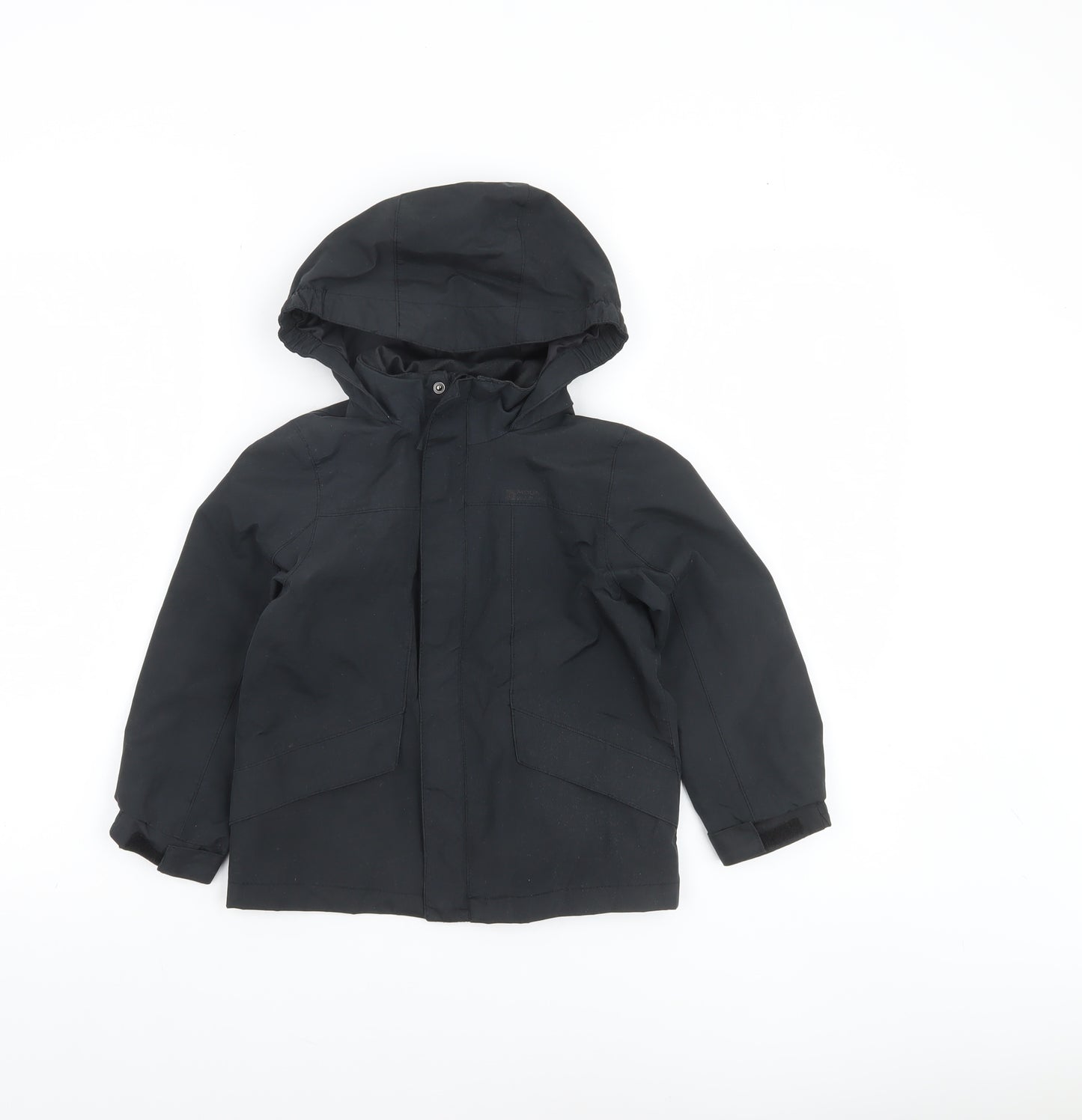 Mountain Warehouse Boys Black Waterproof Hooded Parka Coat 5-6 Years