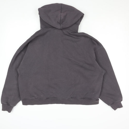 Gym King Women Grey Pullover Hoodie Size 10 Cotton Blend Logo Design