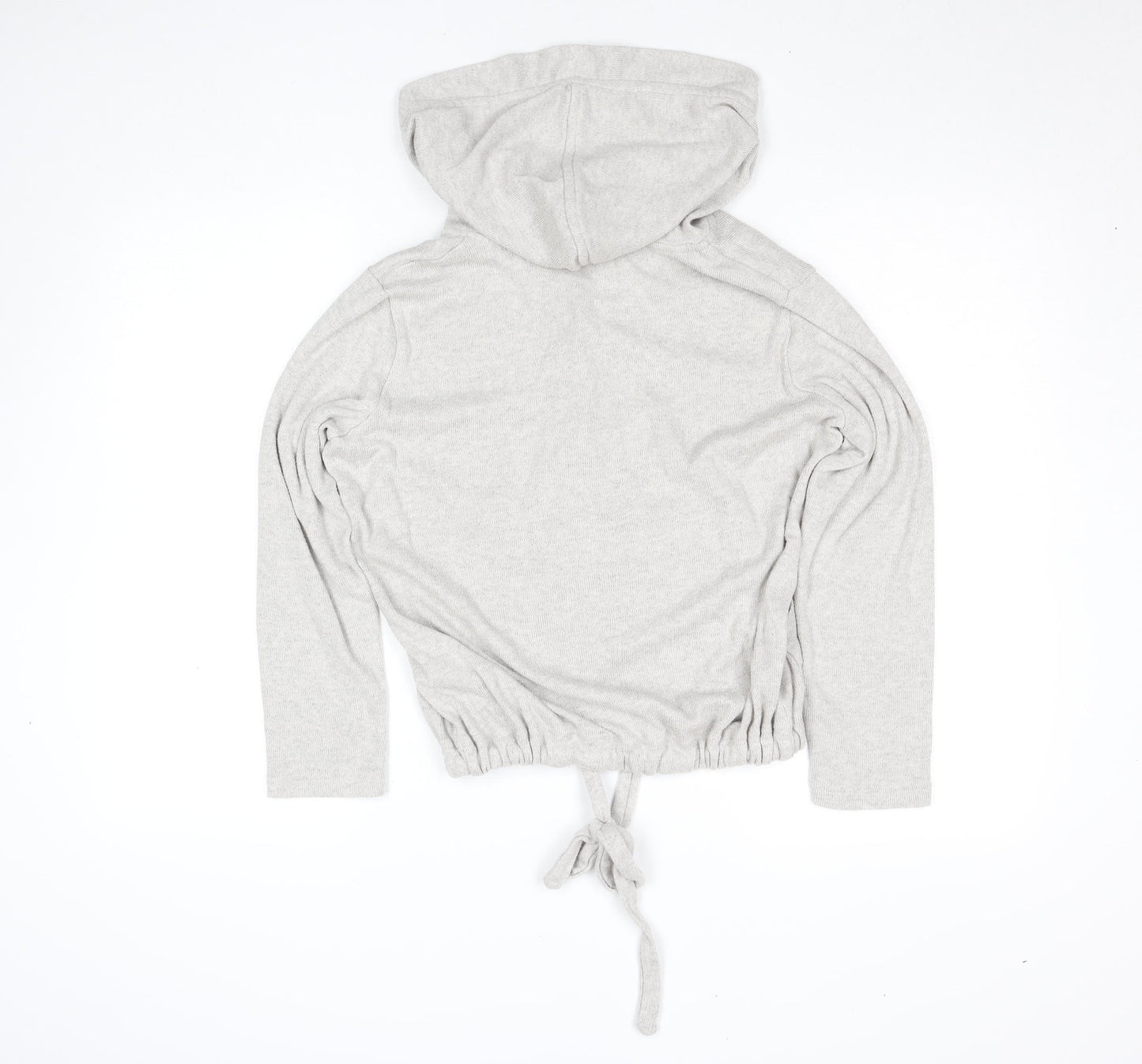 FatFace Women's Grey Hooded Button Cardigan Size 8 Cotton Modal