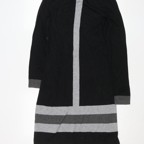Linea Women’s Black Grey Colourblock Knit Shift Dress Size 12