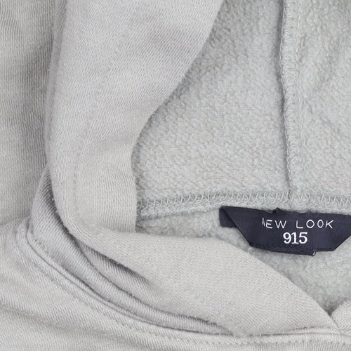 New Look Girls Grey Brooklyn Pullover Hoodie Age 10-11 Years Regular Fit
