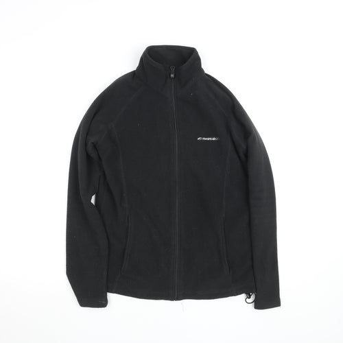 Mountainlife Women's Black Full Zip Fleece Jacket Size 10 Polyester Outdoor Wear