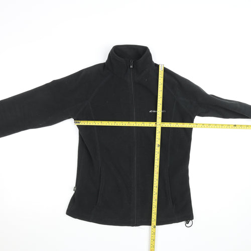 Mountainlife Women's Black Full Zip Fleece Jacket Size 10 Polyester Outdoor Wear