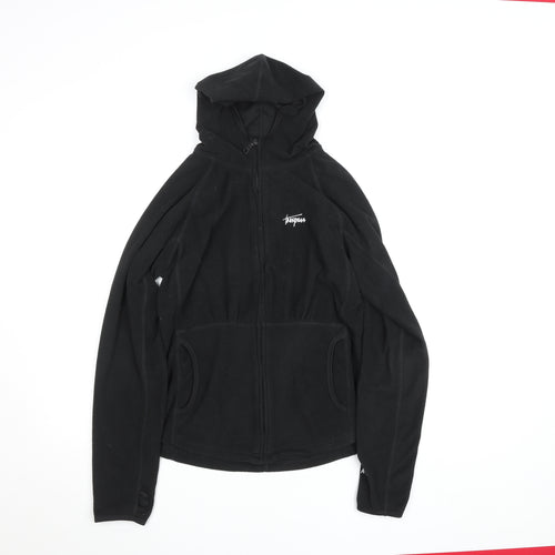 Trespass Womens Black Fleece Hooded Full Zip Jacket Size M