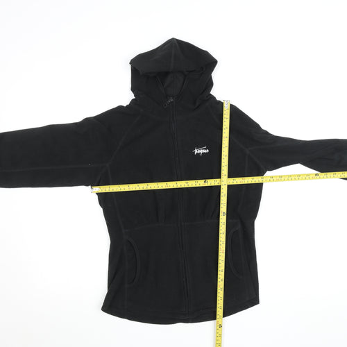 Trespass Womens Black Fleece Hooded Full Zip Jacket Size M
