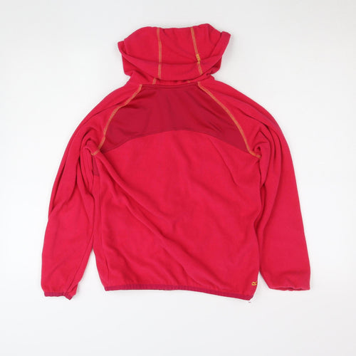 Regatta Teens Red Fleece Full Zip Hooded Activewear Top Size 158