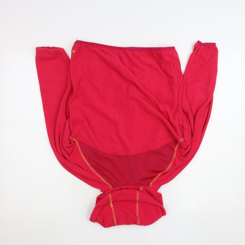 Regatta Teens Red Fleece Full Zip Hooded Activewear Top Size 158