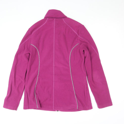 Giesswein Women Purple Fleece Full Zip Jacket M Lightweight Activewear