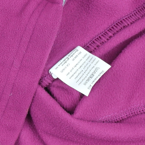 Giesswein Women Purple Fleece Full Zip Jacket M Lightweight Activewear
