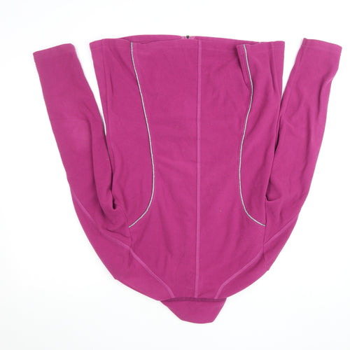 Giesswein Women Purple Fleece Full Zip Jacket M Lightweight Activewear