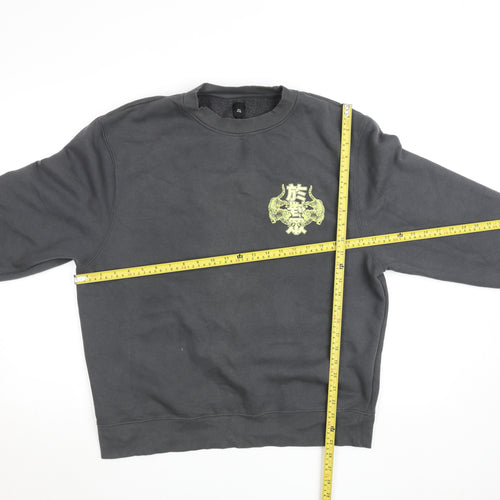 River Island Men’s Grey Graphic Tiger Pullover Sweatshirt L