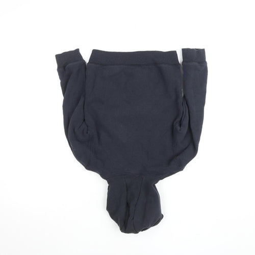 Firetrap Boys Black Pullover Hoodie 7-8 Years Logo Fleece Cotton Blend