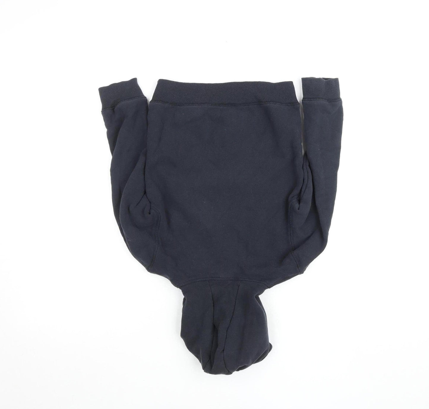 Firetrap Boys Black Pullover Hoodie 7-8 Years Logo Fleece Cotton Blend