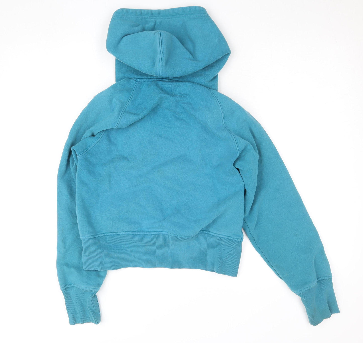 Adidas Womens Blue Hoodie XS Pullover Cotton Blend Logo Hooded