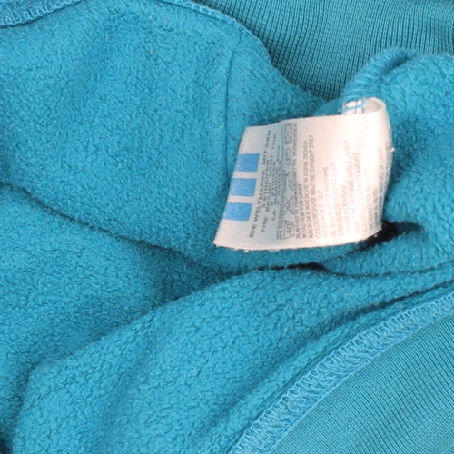 Adidas Womens Blue Hoodie XS Pullover Cotton Blend Logo Hooded