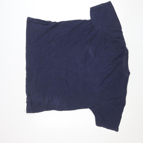 Calvin Klein Jeans Men's Blue 2XL Vintage Logo Cotton T-Shirt