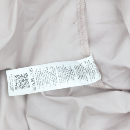 ASOS Design Womens Beige Lightweight Hooded Windbreaker Jacket Size 10