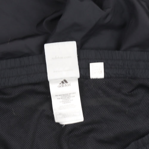 Adidas Men's Black M Track Pants Lightweight Zip Pocket Side Stripe