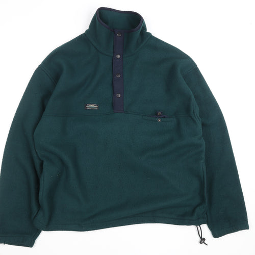 White Sierra Men’s Green Fleece Pullover L Hiking Outdoor Jumper