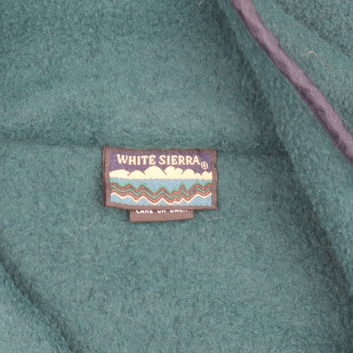 White Sierra Men’s Green Fleece Pullover L Hiking Outdoor Jumper