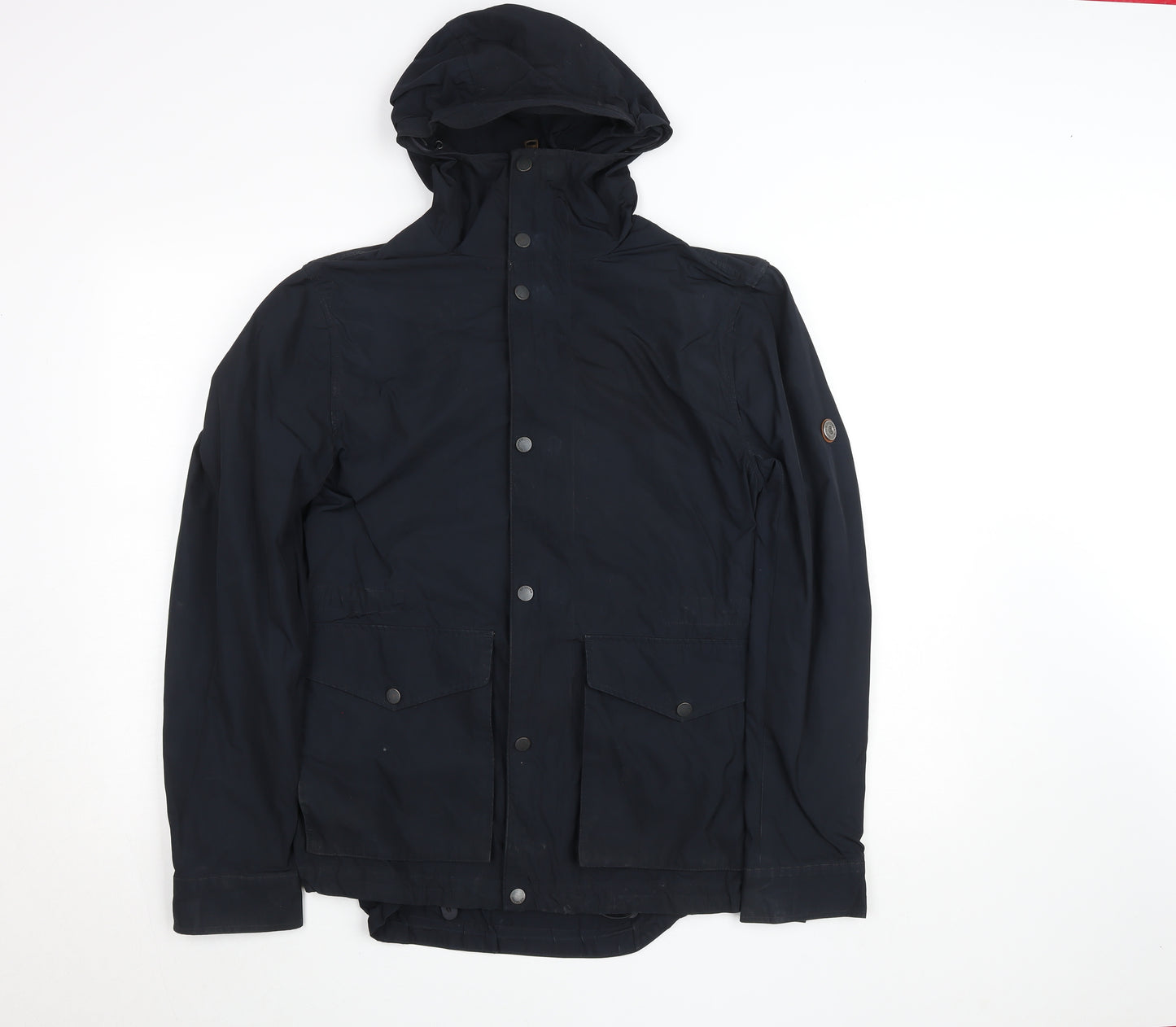 Ben Sherman Men's Blue XS Parka Jacket Hooded Waterproof Cotton Lined