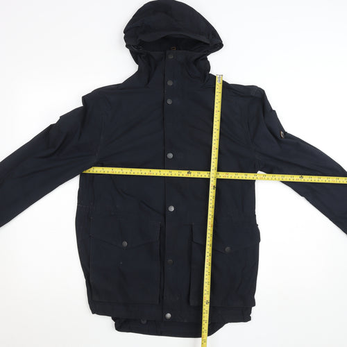 Ben Sherman Men's Blue XS Parka Jacket Hooded Waterproof Cotton Lined