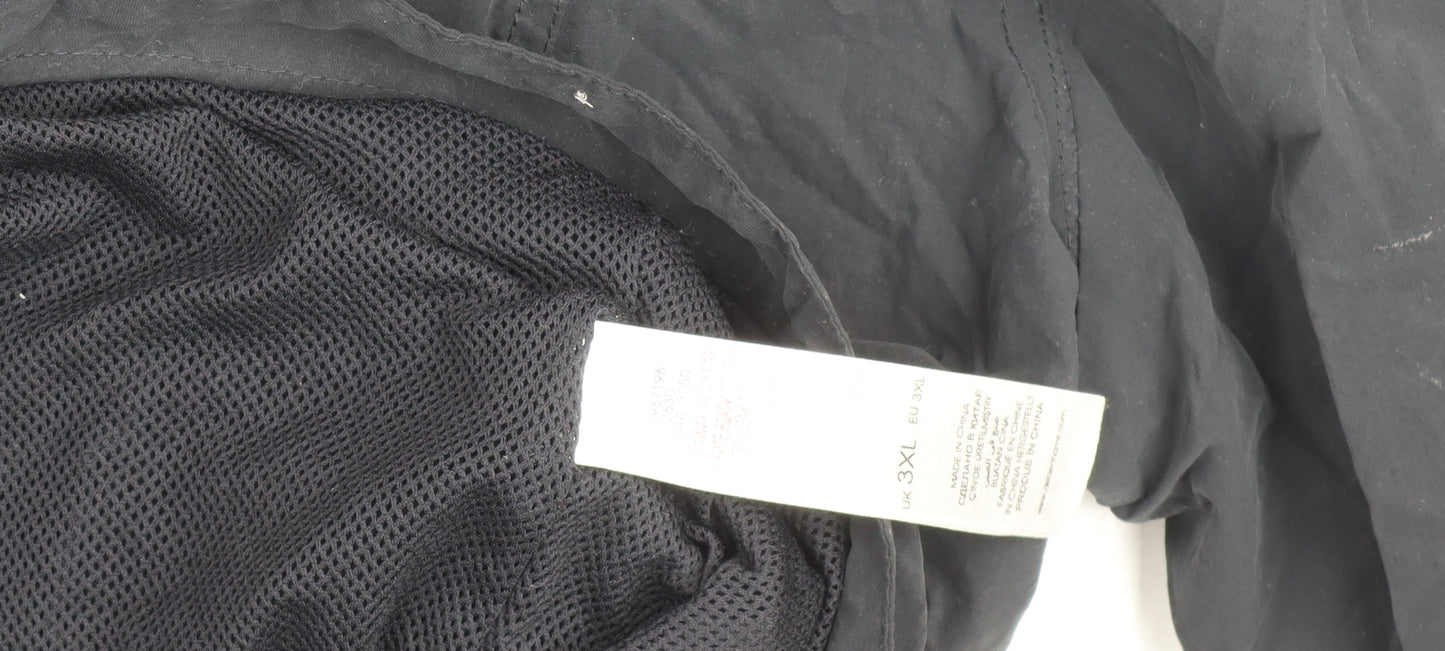 Jacques Vert Men's Black 3XL Full Zip Lightweight Winter Jacket