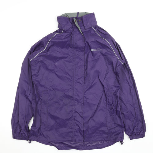 Mountain Warehouse Women Purple Size 12 Waterproof Rain Jacket