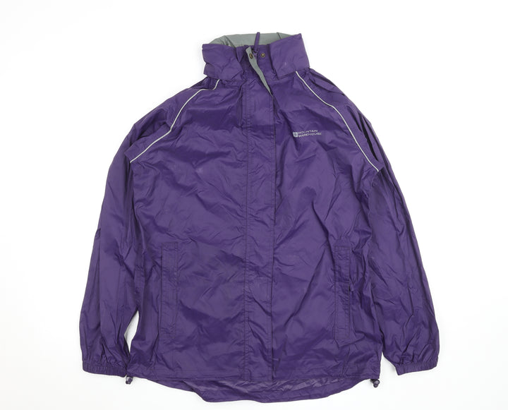 Mountain Warehouse Women Purple Size 12 Waterproof Rain Jacket