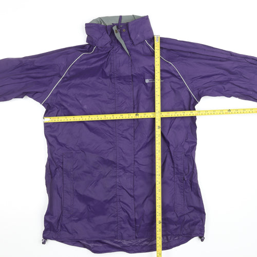 Mountain Warehouse Women Purple Size 12 Waterproof Rain Jacket