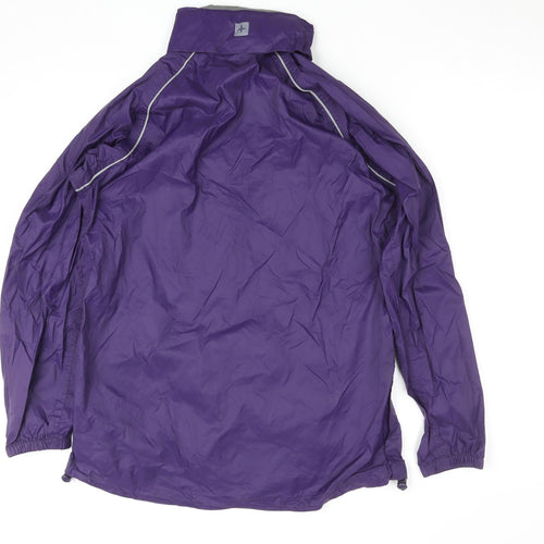 Mountain Warehouse Women Purple Size 12 Waterproof Rain Jacket