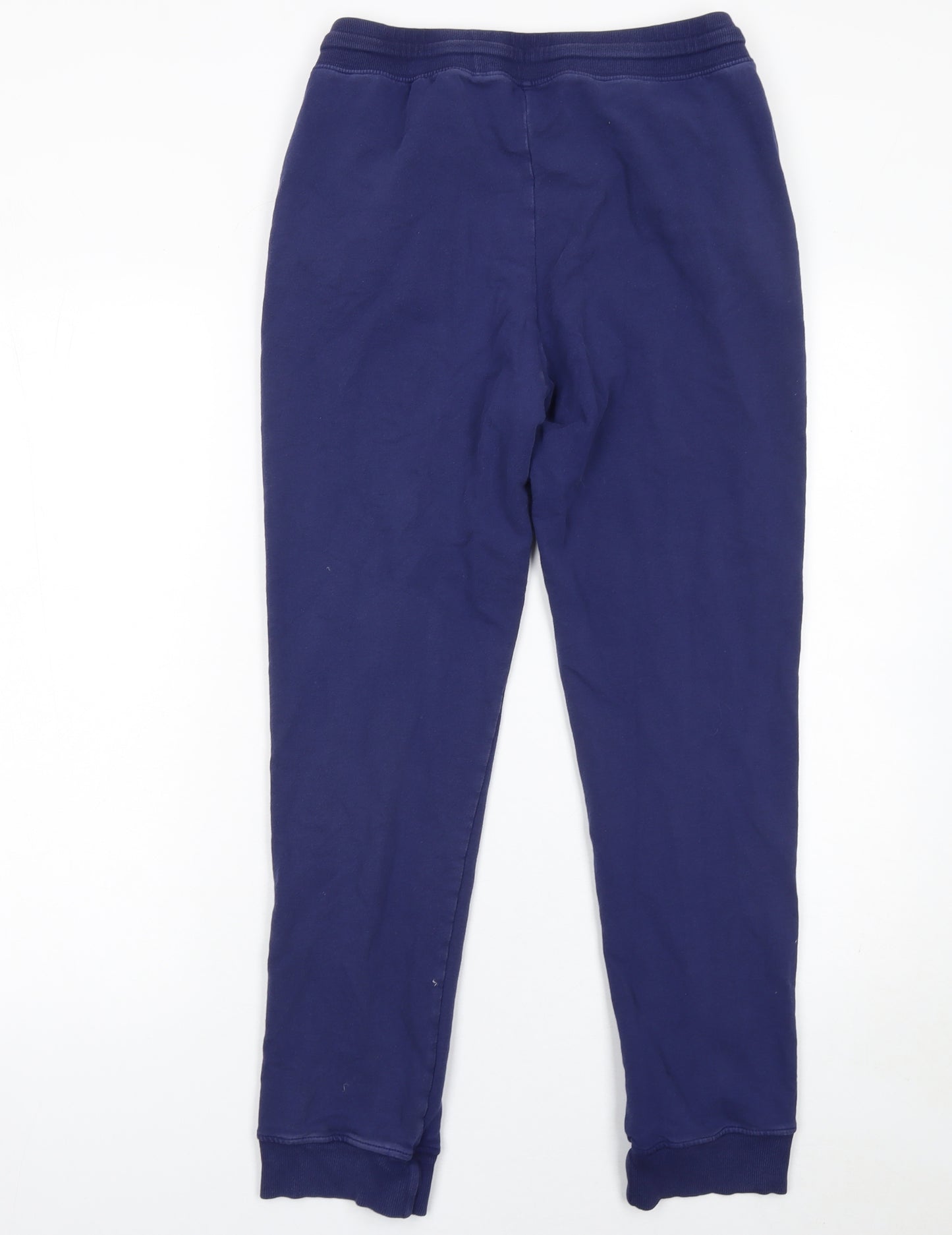 Jockey Girls Blue Cotton Jogger Trousers L with Drawstring Waist