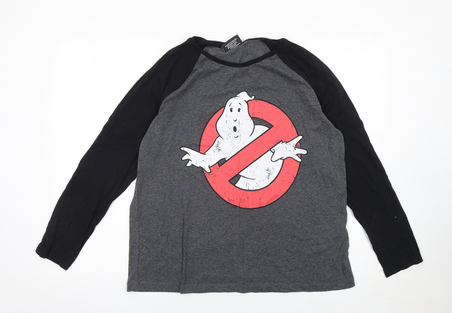 Atmosphere Women’s Grey Ghostbusters Long Sleeve Raglan T-Shirt Size 16