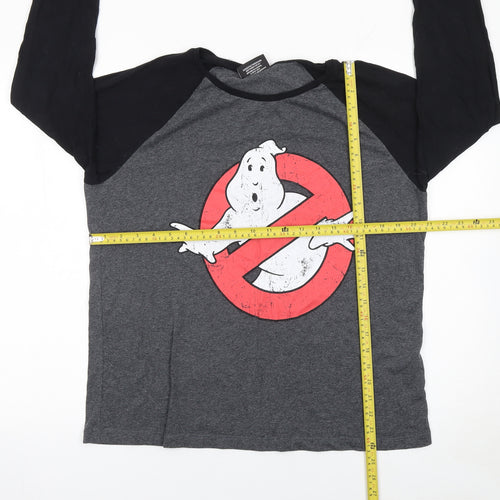 Atmosphere Women’s Grey Ghostbusters Long Sleeve Raglan T-Shirt Size 16