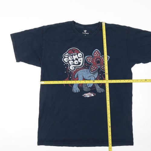 TeeFury Men's Blue Stranger Things My Little Demo Dog Graphic T-Shirt L