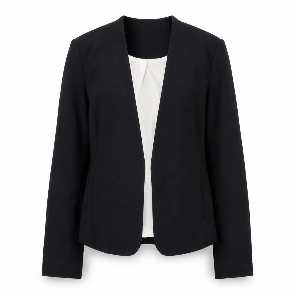 Front view of New Look Women's Black, size 10, Tailored Blazer Jacket