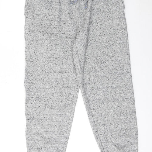 Bridgeport Men's Grey L Sweatpants Regular Fit Jersey Trousers