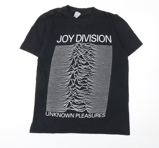 Gildan Men’s Black Joy Division Band Graphic T-Shirt M